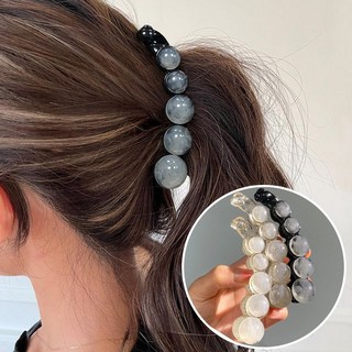 ZMBIRD 3종세트 예쁜 비즈 헤어 바나나핀 포니테일 N913