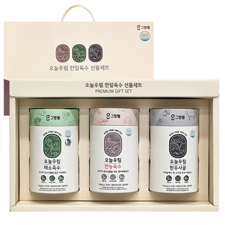 그램웰 오늘우림 멸치해물 채소버섯 한우사골 만능육수 명절선물세트, 1개, 450g