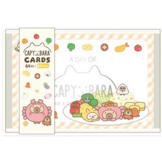 卡皮巴拉 PP彩盒名片卡 現貨正版彩色名片卡 水豚傳情小卡 手繪設計名片便條紙, 1個, 螃蟹, 彩色