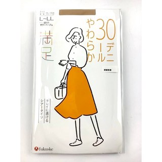 福助 滿足 日本製 不勾紗 彈性30D 絲襪