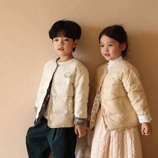 긴팔 무지패턴 리버시블 양면경량패딩 205245 nog9+6tnL