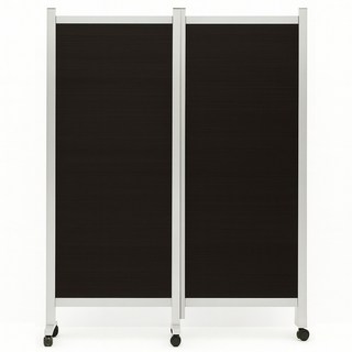 그루브 사무실 사무용 파티션 칸막이 이동접이식 스탠드형 1200, 월넛/하단부(스톱퍼이동식)