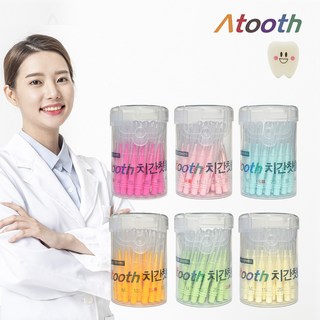 아투스 치과용 치간 칫솔 / 치과의사가 개발한 맞춤형 사이즈, 1개, 30개입, 0.7mm
