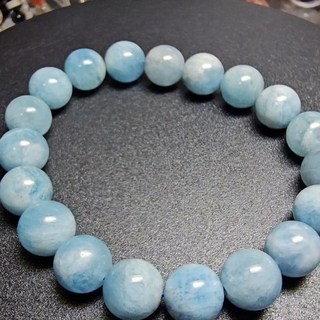 靈石有約 海藍寶圓珠手鍊 10.5mm 手圍16.5cm