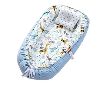 嬰兒睡窩 仿生床 中床 內外可拆洗 便攜式 防壓 寶寶好眠神器 贈大提袋, 森林奇遇(床+枕+大提袋)