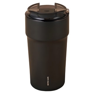 LocknLock 樂扣樂扣 Metro Cafe陶瓷塗層杯, 1個, 黑色(美式咖啡), 500ml