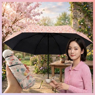 마태온 일본식 꽃무늬 양산 우산 암막 UV차단 초경량 발수 우양산
