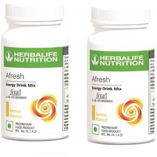 허벌라이프 AFresh 에너지 티 (2개입 각 50g) | 듀얼 리프레시 콤보 팩 | 일상의 활력과 상쾌함을 위한 천연 에너지 부스팅 포뮬러, 1개, 2개입