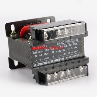 德力西BK控制變壓器小型雙頭輸入380V轉220V 110V 36V多項可選電壓轉換, 1個, 50VA,127V36V12V6V