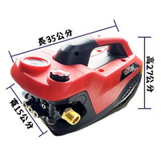 清洗機 洗車機 【110V可調壓】全自動高壓馬達洗車機 洗冷氣 沖洗洗衣機 接水管自吸兩用 高壓洗車機 高壓清洗機, 1個, 紅色K120單馬達（不含任何配件）