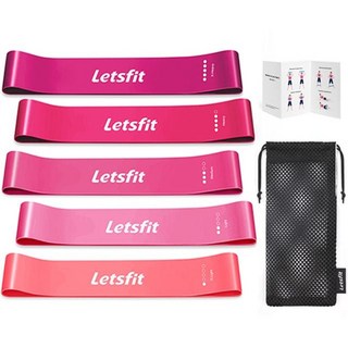 렛츠핏 루프밴드 5종세트 저항 고무 탄력 밴드 shn+099hh