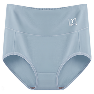 中腰純棉素色三角褲, 氣質藍