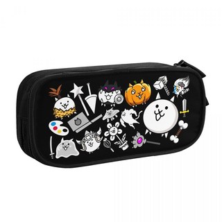 비밀번호필통 신기한필통 초등여아필통 Nyanko Great War Battle Cats 연필 케이스 새로운 전사 만화 귀여운 펜 홀더 가방 대용량 학교 용품 선물 주머니, [02] 7