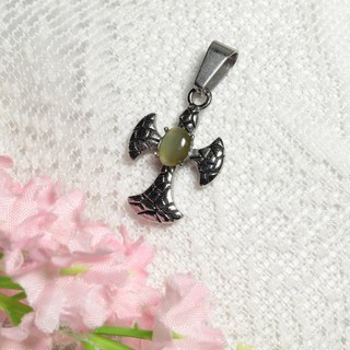 花蓮貓眼玉石十字架項鍊 蜜糖貓眼Gma 232 情人節.母親節.女友 灑滿陽光溫暖歲月 無可挑剔的禮物