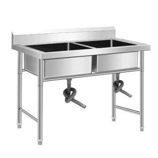 캠핑장싱크대 업소용 3구 개수대 1개 씽크대 글랭핑장, 특두께 공사형 D