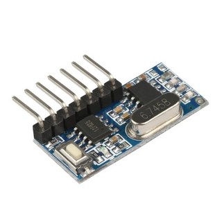 QIACHIP RF 원격 제어 송신기 및 433 mhz 릴레이 수신기 스위치 모듈 무선 4 채널 출력 학습 버튼 Mhz, 01 1 Receiver Only, 1개