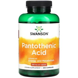 스완슨 판토텐산 비타민 B5 Pantothenic Acid 250mg 250정, 상품, 1개