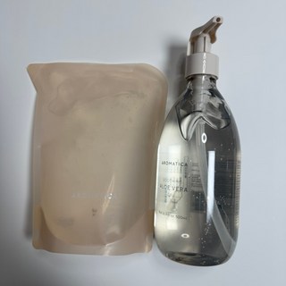 아로마티카 수딩 알로에 베라 젤 본품 & 리필 세트 (300ML+500ML) 고보습 바디로션 대용량, 1개