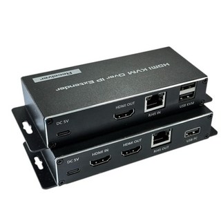 易控王 200M 4K HDMI KVM網路延長器 紅外線遠端遙控 Over IP(40-178-02), 1個, 40-178-02