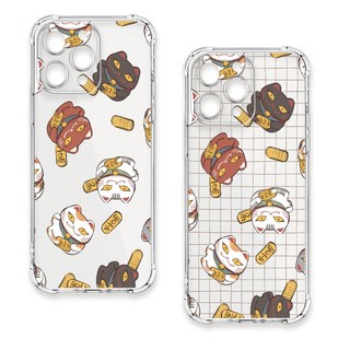 24H快速出貨 TRON S21/ FE/ Plus/ Ultra O型階梯招財貓 四角防摔 軟殼 手機殼