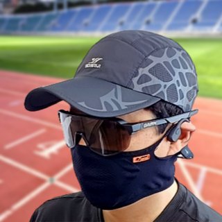 미드런 초경량 남자 러닝모자 러닝캡 마라톤모자, 블랙, 1개