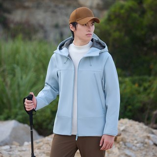 秋冬戶外軟殼衝鋒衣男情侶防水登山戶外騎行釣魚外套加字印logo