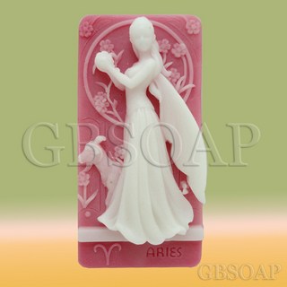 十二星座之白羊座花仙子 香氛手工皂 採用英國Jo Malone 英國梨與小蒼蘭香味, 1個, 145g