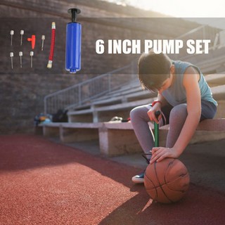휴대용 핸드 펌프 팽창기 연장 호스 10 개대 볼 펌프 팽창기 키트 농구 를 6 인치 자전거, 01 CHINA