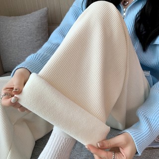 벨르엘르 안감 기모 골덴 와이드 밴딩 팬츠