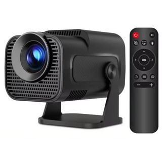 스마트 휴대용 빔 프로젝터 HY320 미니 4K지원 180도 회전형 대형스크린 OTT탑재, HY320 Mini, 블랙