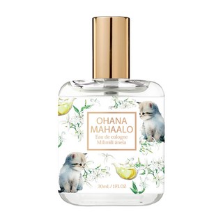 OHANA MAHAALO 小貓茉莉輕香水30ml - 輕巧便攜，清新茉莉花香，可愛小貓設計, 1個, 30mL