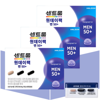 센트룸 원데이팩 맨50 올인원영양제 쏘팔매토 옥타코사놀 30정X3박스, 30정, 3개