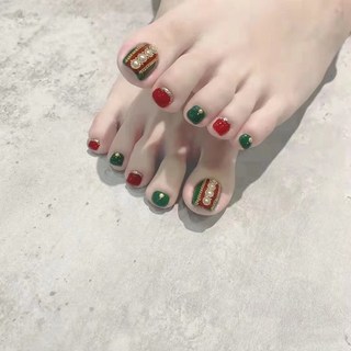 웨버몰 셀프페디팁 붙이는 페디큐어 24p 24종, 1개, Y51 체인 골드 스파클