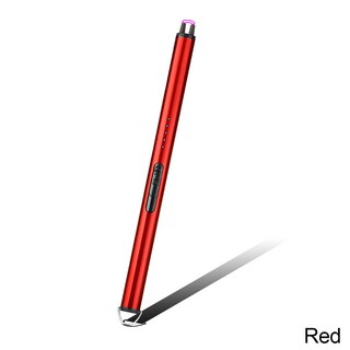 연료 주유 전기 라이터 주방 라이터 USB 전기 스토브 방풍 점화기 LED 주변 장치 Flameless 촛불 특이한, 01 빨간, 1개