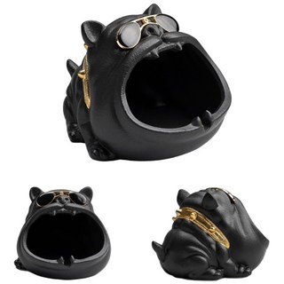 動物造型煙灰缸, 1個, 黑