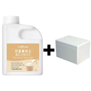 흥국 리얼베이스 솔티드 크림치즈 1kg, 1개, 1개입