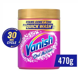 Vanish Oxi Action洗衣去漬粉470g，快速去漬，亮彩護色，不傷衣物, 470g, 3個