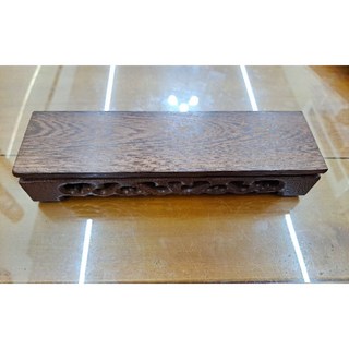 【佐運門風水商城】現貨 雞翅木長方型 凸型 樓梯型底座 擺件座 實木底座 雞翅木底座 雞翅木 風水擺件 實木 原木底座, 長型底座-23x6x4公分