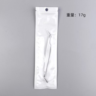 寵物不鏽鋼二合一除蟲夾：蜱蟲/跳蚤輕鬆夾取，寵物清潔美容護理工具, 1個, 單支二閤一狗叉+珠光袋