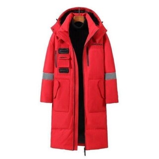 羽絨外套連帽白鴨絨冬季輕羽絨防寒防風保暖加絨加厚耐磨休閒運動滑雪登山工作寬鬆男女大碼夾克韓版機能百搭日常通勤時尚長版大衣