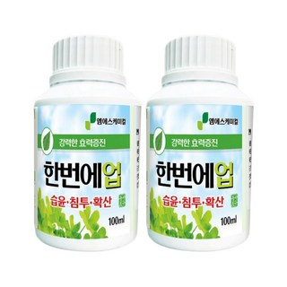 농사친구 한번에업 전착 침투 이행 한번에싹 보조제, 2개, 100ml