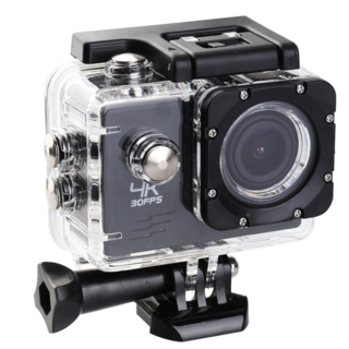 領先者 GS8000 4K 防水運動攝影機，WiFi即時分享，機車行車記錄，超高畫質錄影, 黑色+32GB記憶卡, GS8000 WIFI/IOS 4K運動攝影