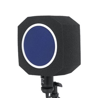 디보이스 MS8 소형 리플렉션 팝필터 마이크필터 스크린 소음차단 흡음 스펀지 커버, 1개, 블랙