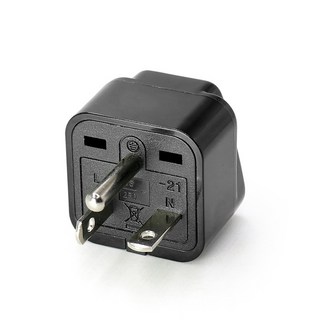 【小米粉】轉接頭 3轉2插頭 冷氣轉換插座 WD-21 220V T型轉接頭 大陸插頭轉台灣插頭 萬用插頭, 1個, 2口