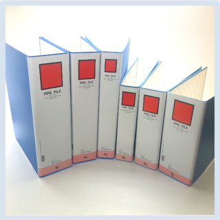 문구로드 2공 파이프 바인더 A4 A3 40x70 60x70 90x70 하늘색 청색 가로 세로형, A4 6*7민(세로형), 1개