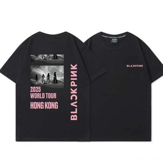 BLACKPINK 巡演 周邊短袖T恤 智秀 Jennie 彩英 Lisa 香港 新加坡, 1個, 黑色1 香港M 建議100-120斤