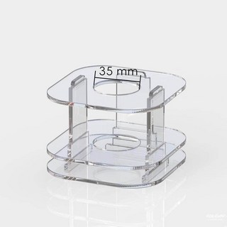 엘라 응원봉거치대 아이돌 라이즈응원봉 전시 선물용, 투명 구멍 랙 35mm, 응원봉 보관함, 1개
