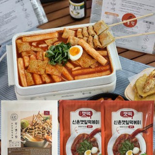 신촌깻잎떡볶이 밀키트 [쌀가래떡볶이(매운맛)2+오뎅탕1] 깻떡, 1세트, 2.6kg