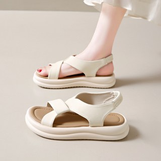 Modern Fashion 여성 통굽 밴딩 샌들 발편한 여름 슈즈 X53