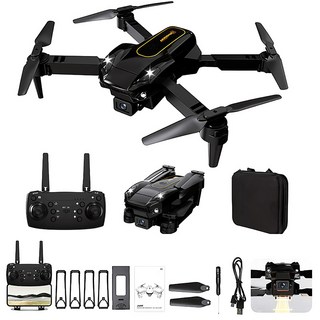 접이식 드론 8k 듀얼 카메라 쿼드콥터 자동 장애물 회피 장거리 원격 조종 입문용드론, 듀얼 모터, 검붉은색